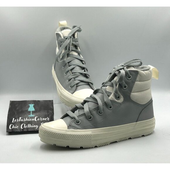 Converse Chuck Taylor All Star Men's Gray Hi Berkshire Boot Size 6 Wo's 8 3216 - Picture 12 of 16